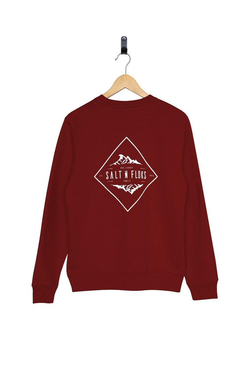 Legacy Crewneck Bordeaux - Salt N Floks