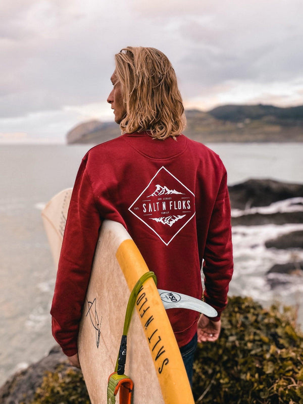 Legacy Crewneck Bordeaux - Salt N Floks