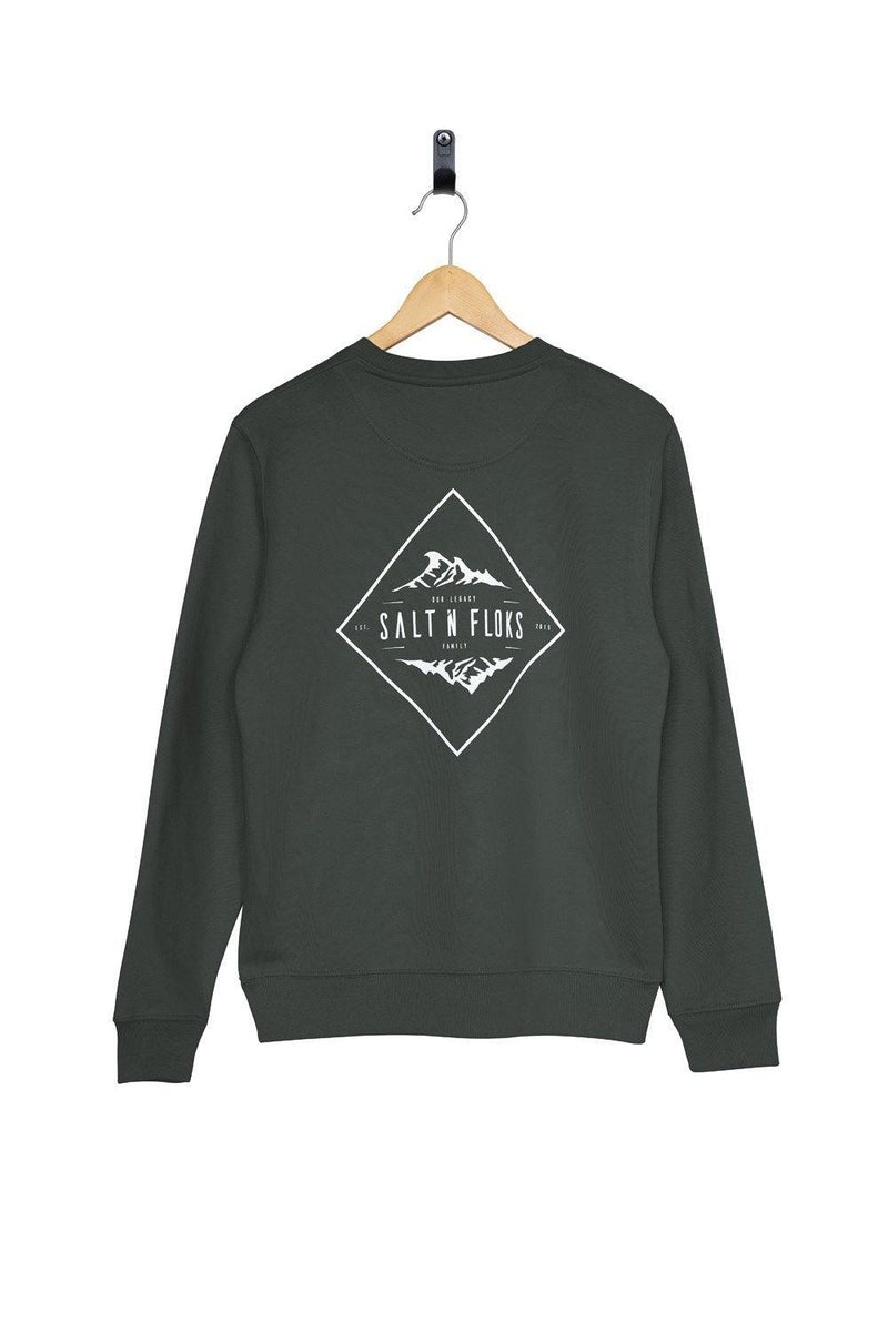 Legacy Crewneck Forest Green - Salt N Floks